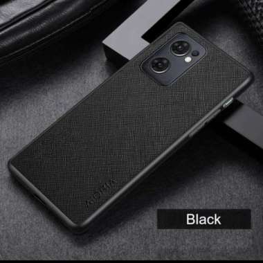 CASE OPPO RENO 7 5G SOFT CASE SLIM JEANS LEATHER AIORIA ORIGINAL Hitam