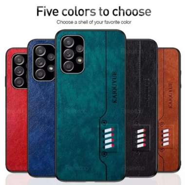 CASE KULIT SAMSUNG A52s 5G SLIM CASE KULIT KAIOUYUE DESAIN ORIGINAL Cokelat