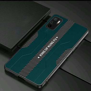CASE XIAOMI REDMI NOTE 10 FASHION CASE CARBON FIBER PROTECTION CAMERA Hijau