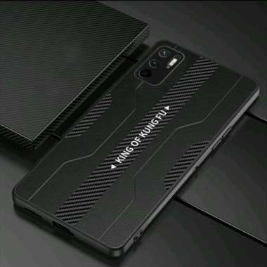 CASE XIAOMI REDMI NOTE 10 FASHION CASE CARBON FIBER PROTECTION CAMERA Hitam