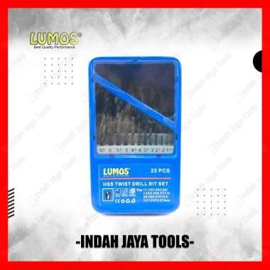LUMOS Mata Bor Besi Set 25 Pcs HSS 1 - 13 mm Drill Set