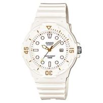 Jam Tangan Wanita Casio General LRW-200H-7E2VDF Water Resistant 100M Dual Tone Dial White Resin Band