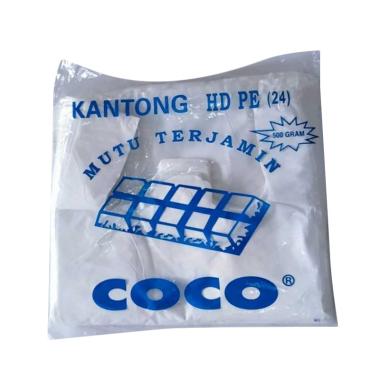 Coco Kantong Kresek Putih Susu [Ukuran 24 cm] putih susu