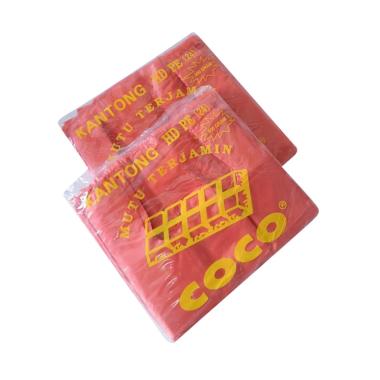 Coco Kantong Kresek - Merah [24 cm] 01 MERAH