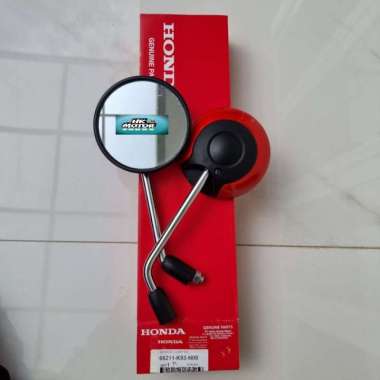 Kaca Spion Scoopy Merah, Beat, Vario, Spacy Drat Original Honda AHM HK