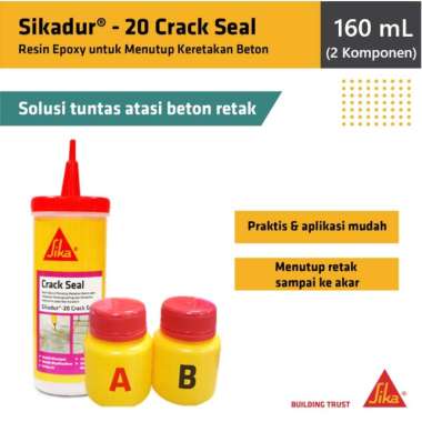 Sikadur 20 Crack Seal Epoxy Tambal Retak Penutup Retak Dak Lantai Beton 160ml
