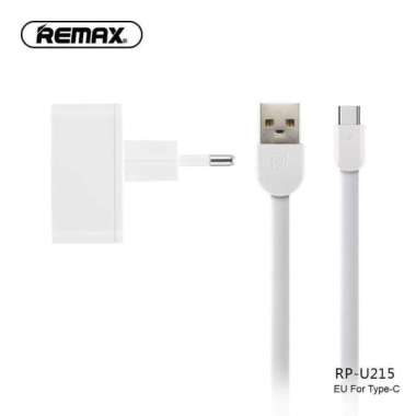 REMAX 2.4 A Dual USB Charger & Data Cable for Type-C RP-U215