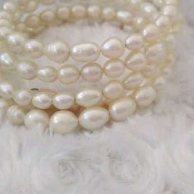 Gelang Lilit Mutiara / Gelang Mutiara Bertingkat Mutiara Air Tawar
