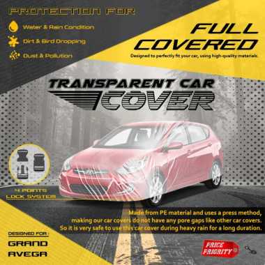 Body Cover Sarung Mobil Plastik HYUNDAI GRAND AVEGA Tebal Anti Air WATERPROOF
