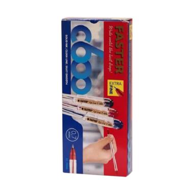 Faster C600 Ballpoint [0.7 mm/ 12 Pcs] Hitam