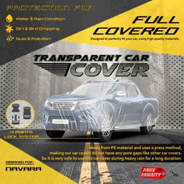Body Cover Sarung Mobil Plastik NISSAN NAVARA Tebal Anti Air WATERPROOF