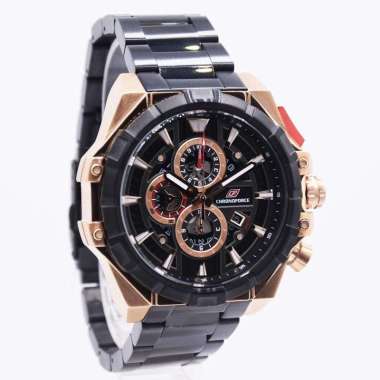 Jam Tangan Pria Chronoforce CF5342MBR Chronoforce 5342 blk Original & Garansi