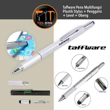 TAFFWARE PENA MULTIFUNGSI , PENGGARIS ,LEVEL ,OBENG