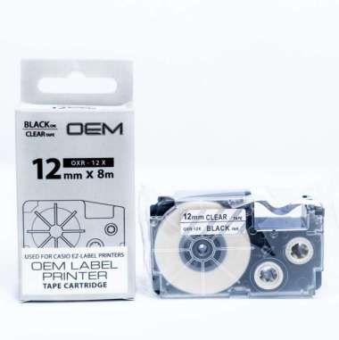 OEM TAPE EZ LABEL CASIO 12MM CLEAR