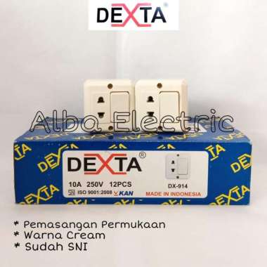 Saklar engkel +stop kontak permukaan dexta/saklar + colokan/ob engkel
