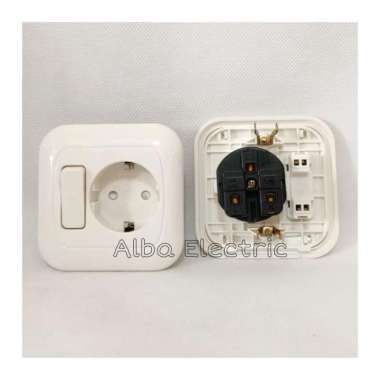 IB Engkel Stop Arde Morgen Radium /Inbow Saklar Tunggal + Stop Kontak