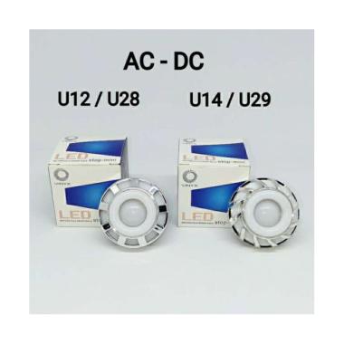 VINYX U28 U29 Lampu Stop Rem LED Projie AC DC Bohlam Lampu Motor Biru