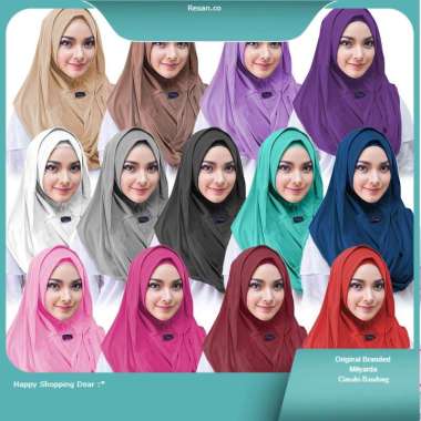 Milyarda Hijab instan Sosor twist fashion/ kerudung / jilbab syari/pashmina instant rs.co biru muda