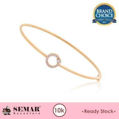 Gelang Emas Sahna Round Bangle Gold 10K Semar Nusantara