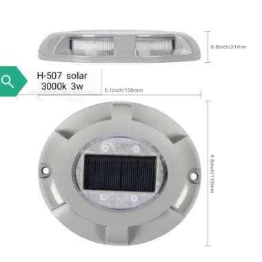 Hanmac H507 Lampu lantai Lantai led solar cell 3w waterproof