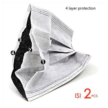 OEM Filter Masker Kain 4 Lapis [Standard Medis Seperti N95]