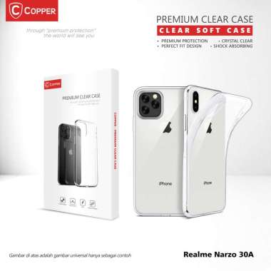 Realme Narzo 30A - Copper Softcase Bening / Clear