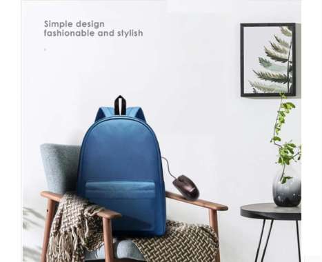 Tas Ransel Backpack Lenovo Annie BM Blue Fashion Terbaru Original