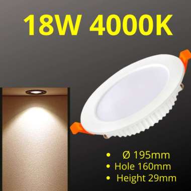 LAMPU PLAFON LED SLIM DOWNLIGHT LAMPU LED PANEL 10w 10 w 10 watt - 3000K-WarmWhite, 9W 4000K-Natural