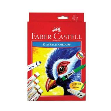 Faber Castell 169501 Akrilik Boya Tupte 12 Renk Hobi24