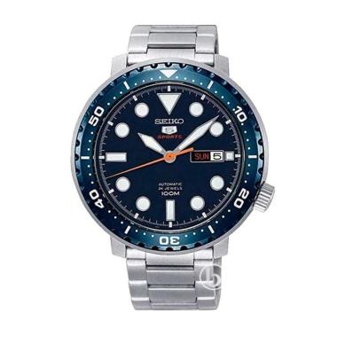 Seiko 5 Sports Automatic Bottle Cap Jam Tangan Pria [SRPC-63K1/ Original] Blue Silver