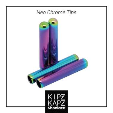 KipzKapz Shoelace Tips / Aglets / Tipping / Ujung Tali Sepatu [3.3mm] M neo chrome