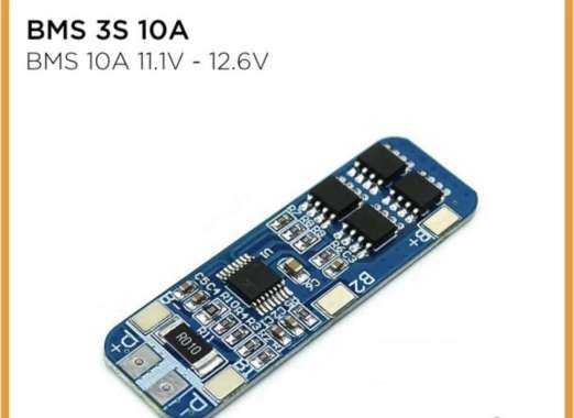 Kit Modul Proteksi Baterai 10A 3S BMS 18650