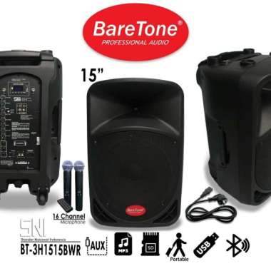 Speaker portable Baretone 15 inch 1515BWR