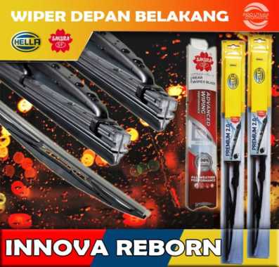 Wiper Depan Belakang Toyota Kijang Innova Reborn HELLA SAKURA