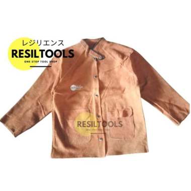 Welding Jacket Leather Safety Sleeve Pelindung Kulit Kaos Motor
