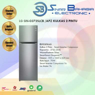 LG GN-G272SLCB/APZ KULKAS 2 PINTU (NEW) (KHUSUS BANDUNG)