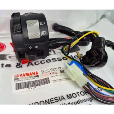 Yamaha Saklar Holder Switch Lampu Motor for Yamaha Vixion old PNP R15 - Nmax 01hitam