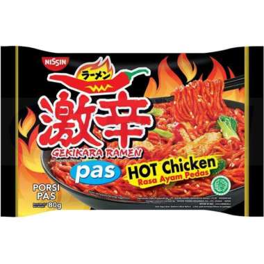 Promo Harga Nissin Gekikara Ramen PAS Ayam Pedas 80 gr - Blibli