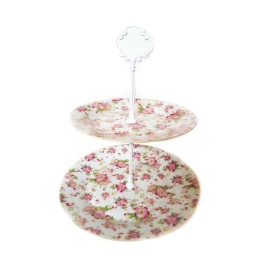 Vicenza PA24 Motif Melati Piring Susun MULTICOLOR