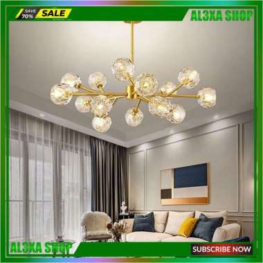 Vimi Lampu Gantung Kristal Nordic Modern Minimalis Ruang Tamu Kamar