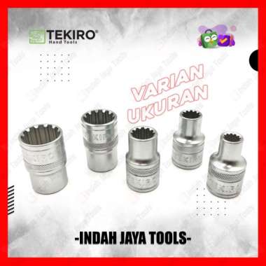 TEKIRO SPLINE SATUAN Mata Sok 8-24 mm Segi 4 6 12 Bintang Baut Rusak - 19 MM 10mm