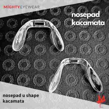 Nosepad Plastik Nose Pad Sambung Penyangga Kacamata U Shape Cabang 4 mm x 1 mm