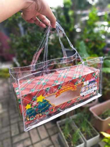 GOODYBAG KOTAK DUS BROWNIS / BOX KUE KRAFT BROWNIES /TOPLES KUE KERING 32x15x15