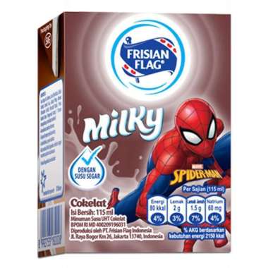 FRISIAN FLAG MILKY COKELAT SUSU CAIR UHT 115ml