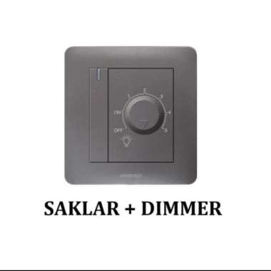 Architech Infinity Grey 63 Saklar Dimmer/DND/Bell/Alarm/Sensor/Cover Saklar+Dimmer
