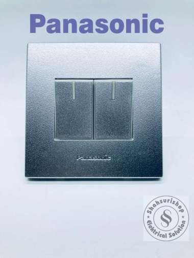 SAKLAR PANASONIC SAKLAR SERI SILVER STYLE SAKLAR ISI 2 ECO B
