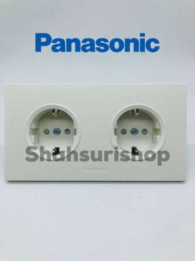 STOP KONTAK PANASONIC WESJP11222 CP 2 GANG 2 GENK