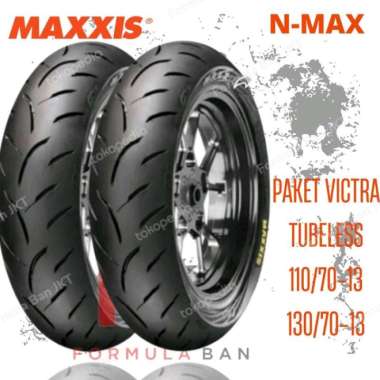 PAKET BAN MAXXIS VICTRA S98 110 & 130/70-13 TUBELESS DPN BLAKANG NMAX