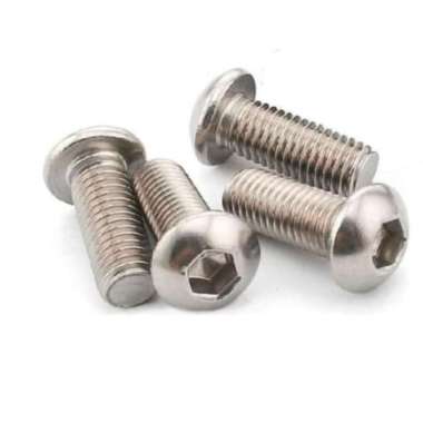 Baut Button Head L M4 X 12Mm Stainless