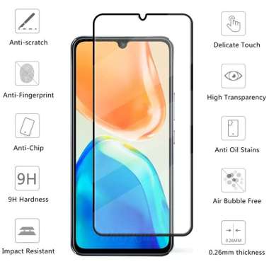 Promo Tempered Glass Layar Vivo V25 / V25e 2022 Full Cover Anti Gores Kaca Vivo V25